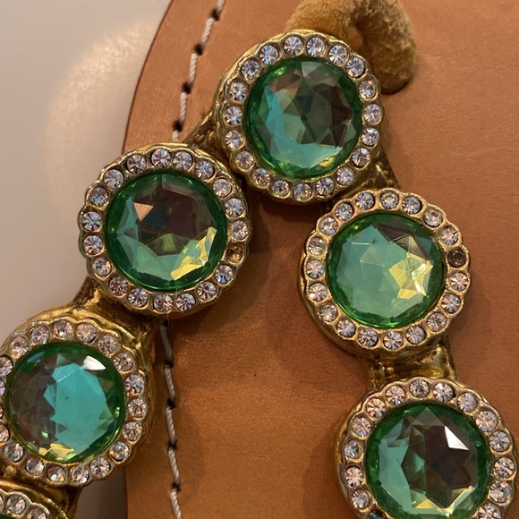 MYSTIQUE Hand-Made Jeweled Sandals Size 7 - Picture 3 of 6